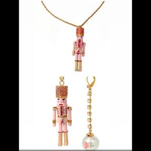 Betsey Johnson earrings & necklace